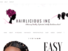 Tablet Screenshot of hairliciousinc.com